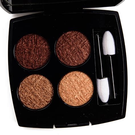 chanel tweed eyeshadow 01|Chanel Tweed Eyeshadow Quad Swatches .